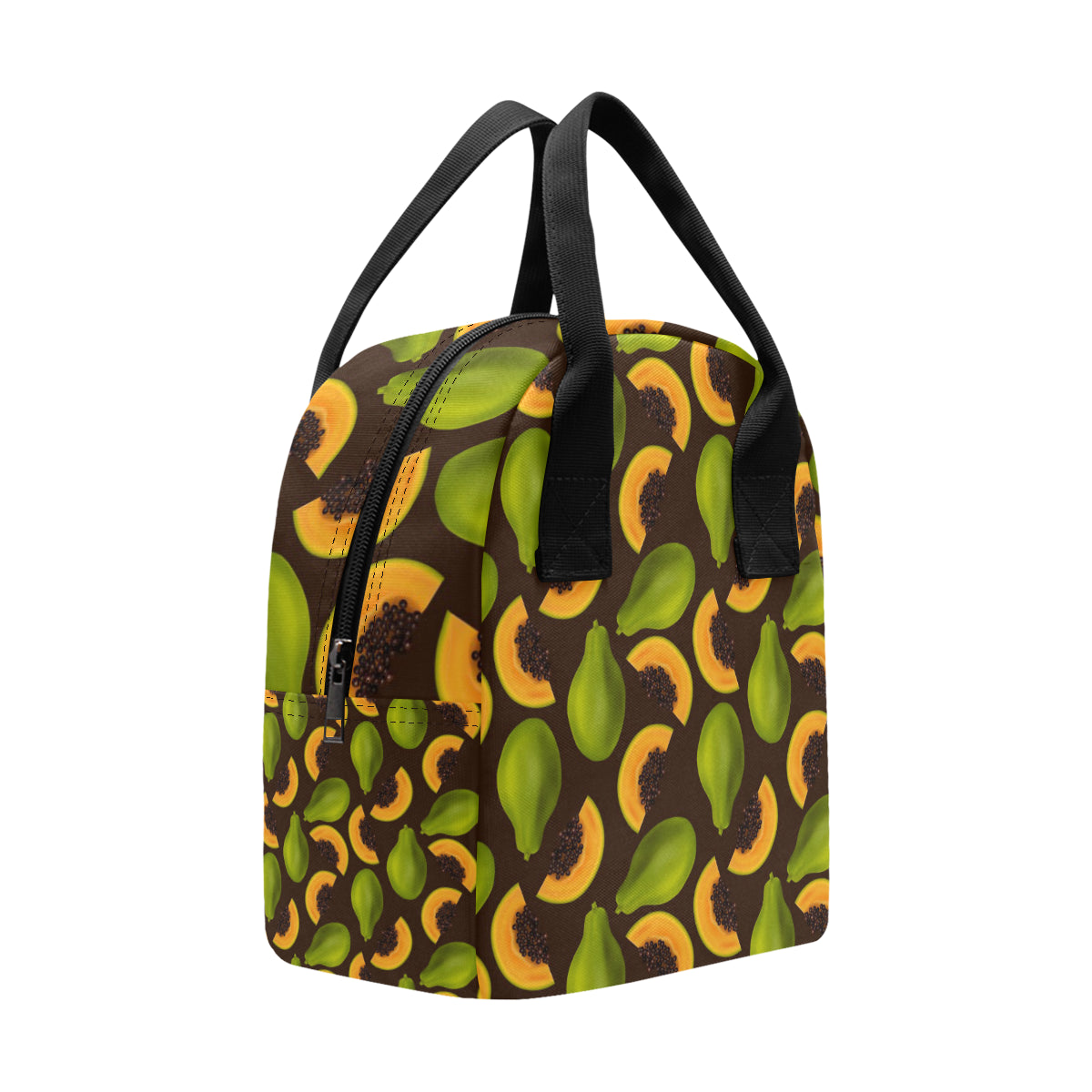 Papaya Pattern Print Design PP04 Insulated Lunch Bag