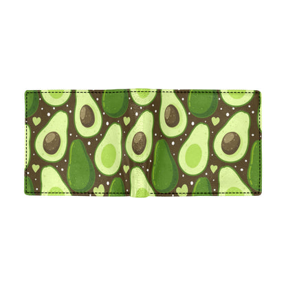 Avocado Pattern Print Design AC04 Men's ID Card Wallet