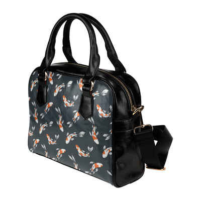 KOI Fish Pattern Print Design 04 Shoulder Handbag