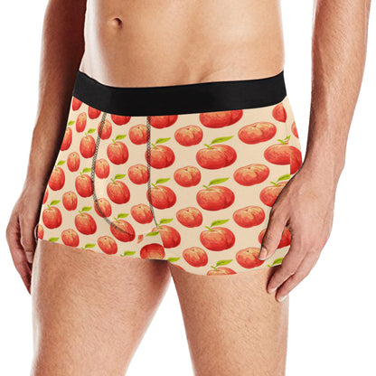 Peach Pattern Print Design A03 Men's Boxer Briefs