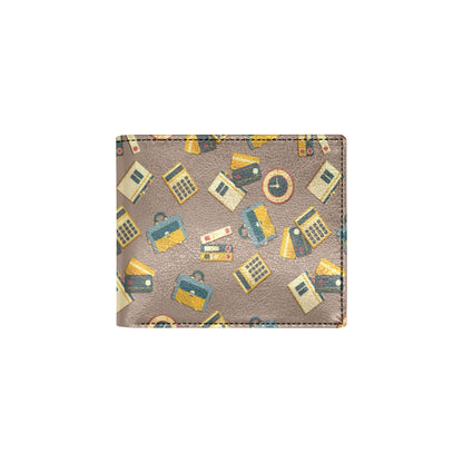 Accounting Financial Pattern Print Design 03 Men's ID Card Wallet