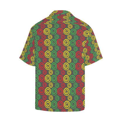 Rastafarian Pattern Print Design A05 Men's Hawaiian Shirt