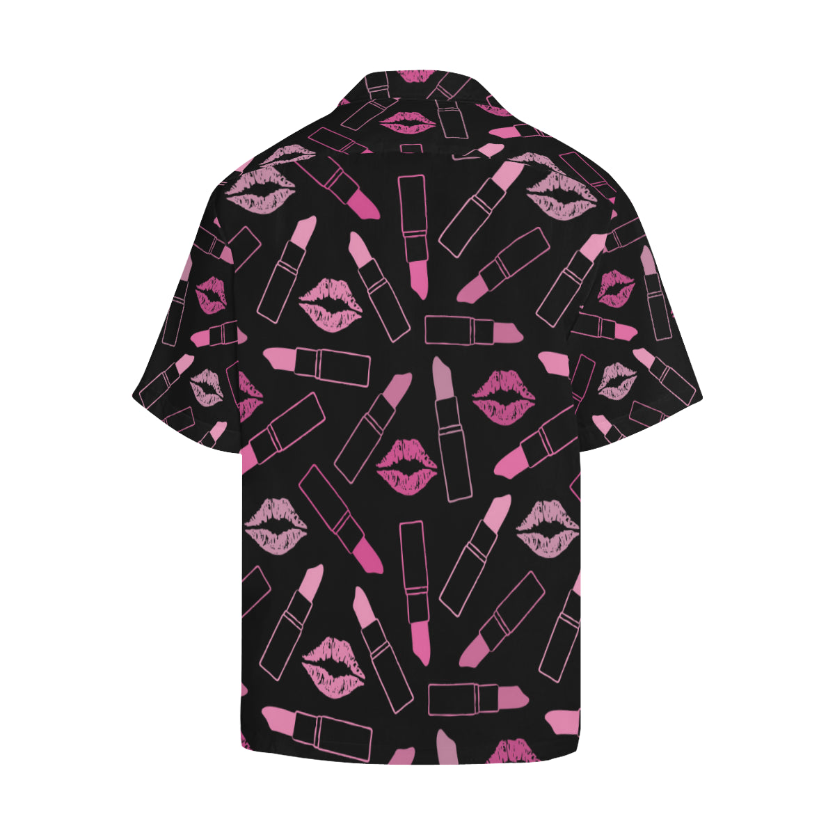 Lipstick Pink Pattern Print Design 01 Men's Hawaiian Shirt