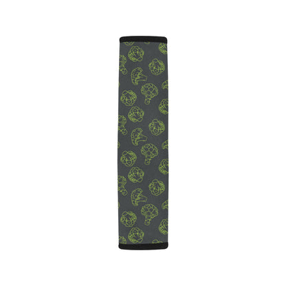 Broccoli Pattern Print Design 01 Car Seat Belt Cover