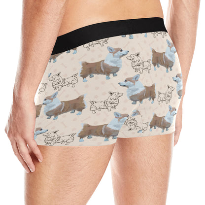 Pembroke Welsh Corgis Pattern Print Design A03 Men's Boxer Briefs