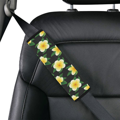 Plumeria Pattern Print Design A03 Car Seat Belt Cover