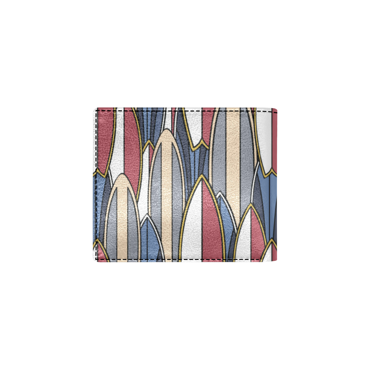 Surf board Pattern Men's ID Card Wallet