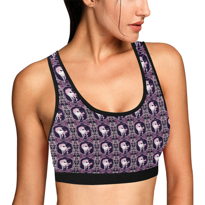 Unicorn Fantastic Flower Sports Bra