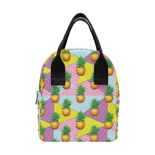 Pineapple Pattern Print Design PP05 Insulated Lunch Bag
