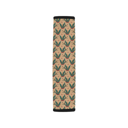 Old School Tattoo Swallow Design Car Seat Belt Cover