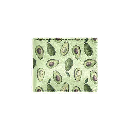Avocado Pattern Print Design 02 Men's ID Card Wallet