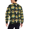 Sunflower Pattern Print Design SF08 Men Long Sleeve Sweatshirt