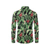 Bird Of Paradise Pattern Print Design BOP05 Men's Long Sleeve Shirt