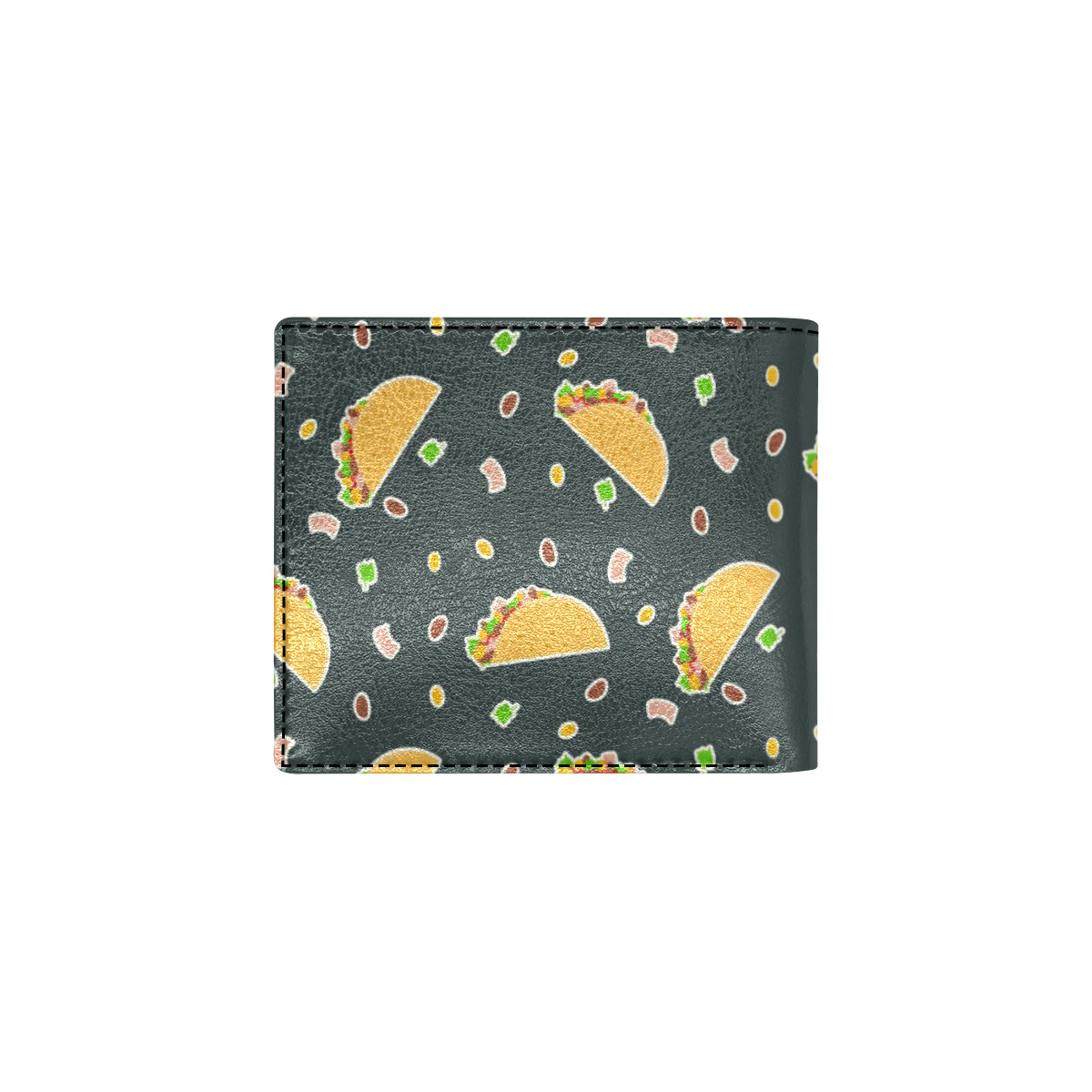 Taco Pattern Print Design TC02 Men's ID Card Wallet
