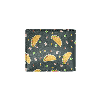 Taco Pattern Print Design TC02 Men's ID Card Wallet