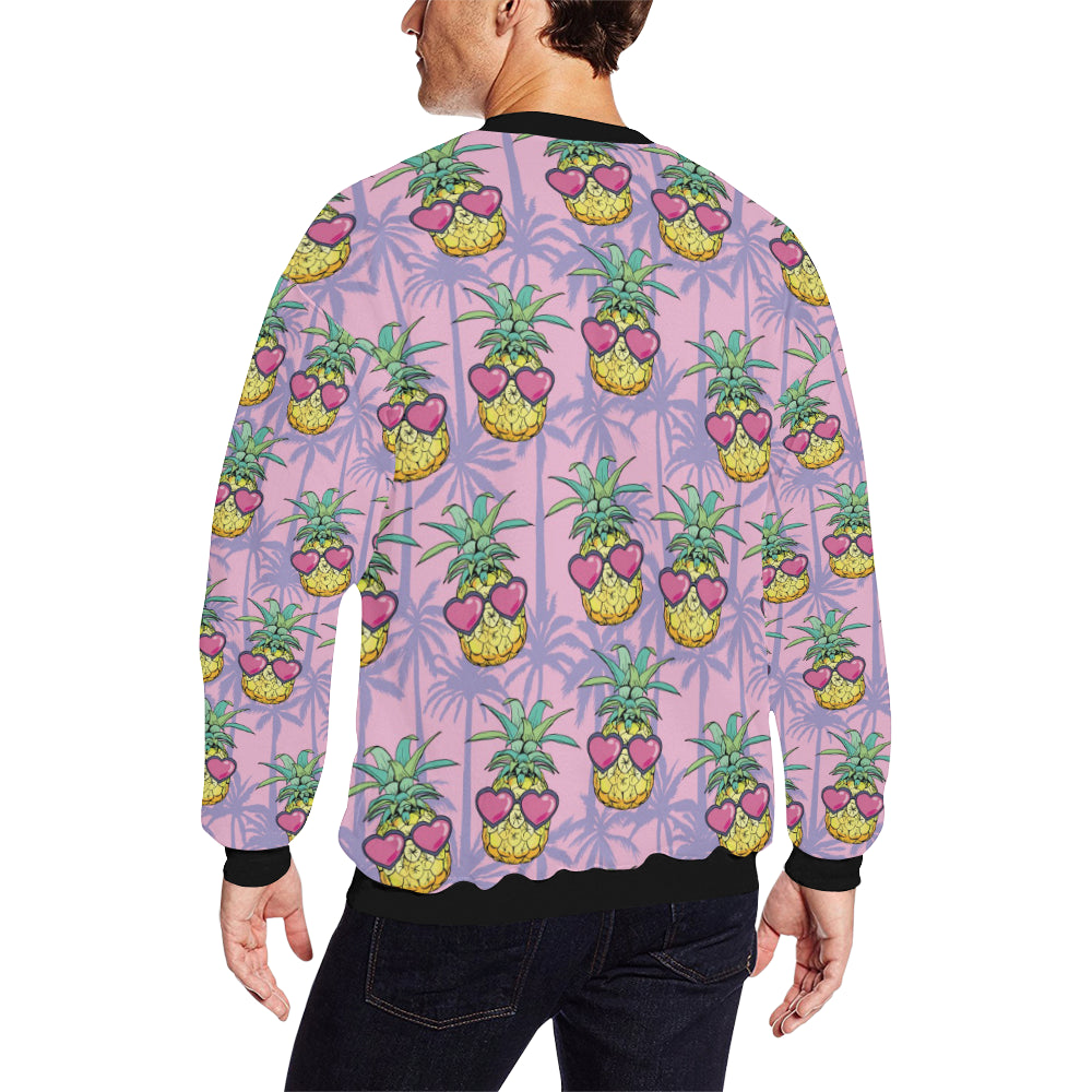 Pineapple Pattern Print Design PP06 Men Long Sleeve Sweatshirt