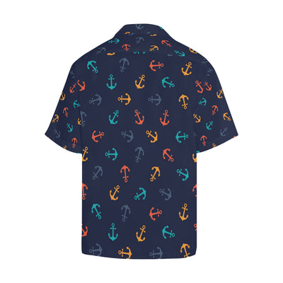 Anchor Pattern Print Design 05 Men's Hawaiian Shirt
