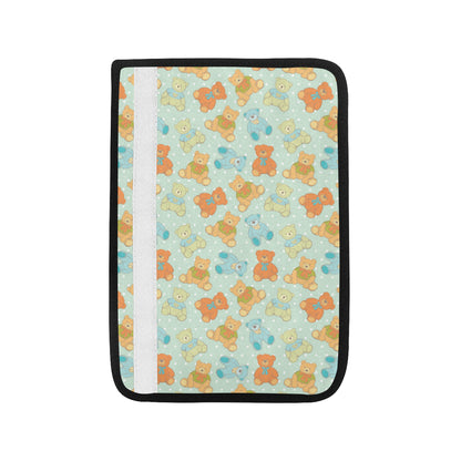 Bear Pattern Print Design 02 Car Seat Belt Cover