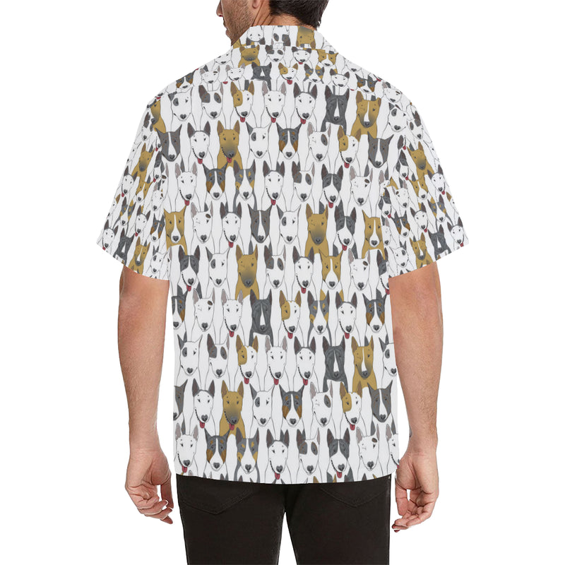 Bull Terriers Pattern Print Design 03 Men's Hawaiian Shirt