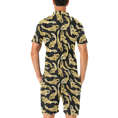 KOI Fish Pattern Print Design 03 Men's Romper