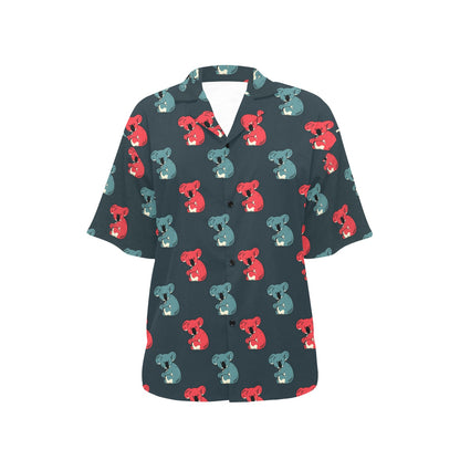 Koala Pattern Print Design 02 Women's Hawaiian Shirt