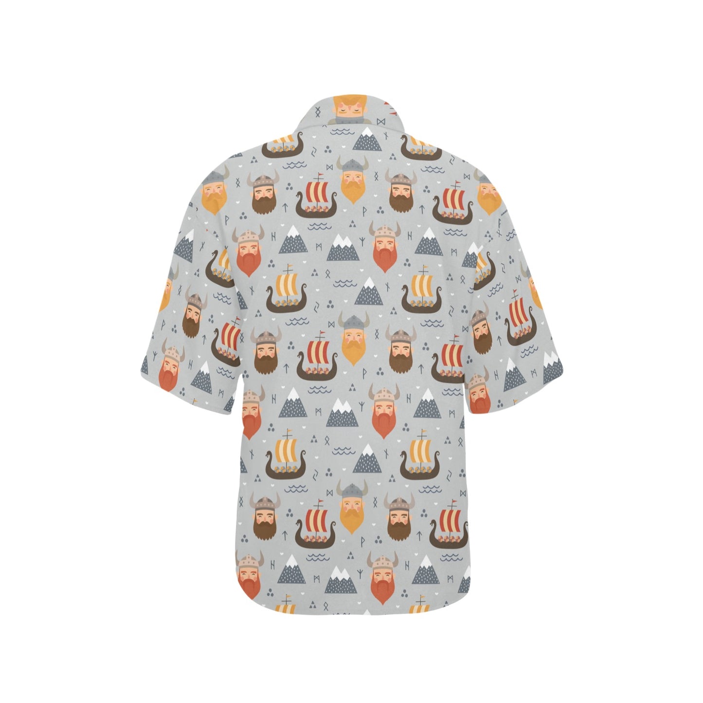Vikings Print Design LKS307 Women's Hawaiian Shirt