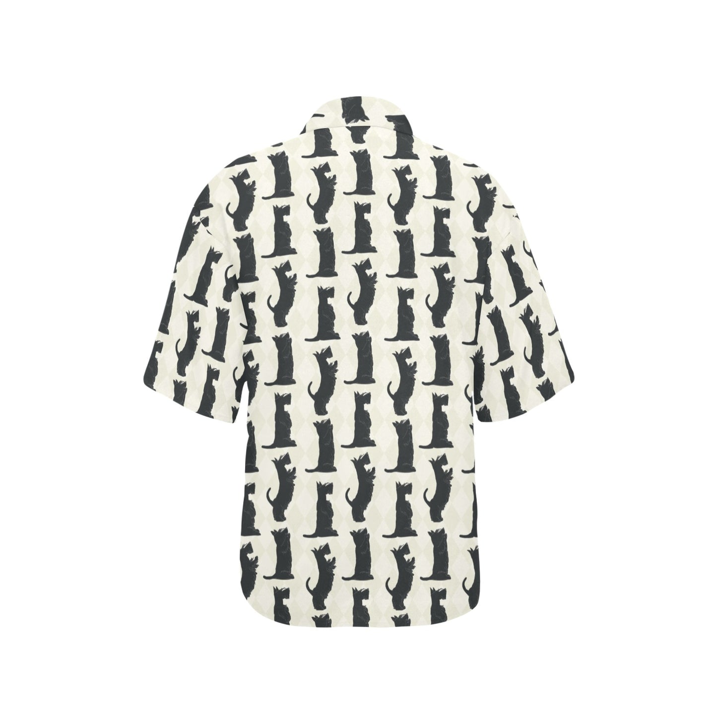 Scottish Terriers Print Design LKS309 Women's Hawaiian Shirt