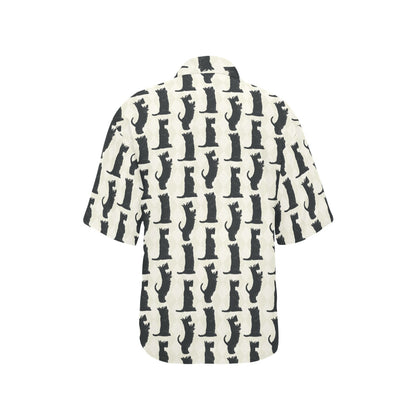 Scottish Terriers Print Design LKS309 Women's Hawaiian Shirt
