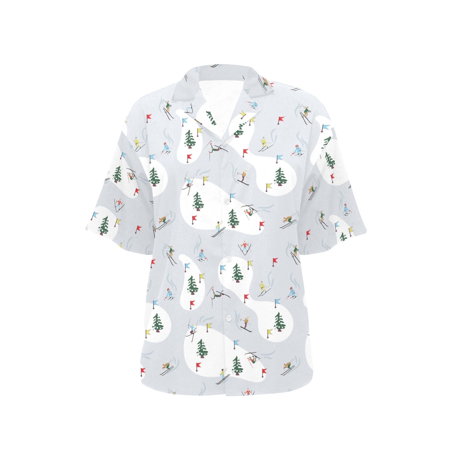 Ski Print Design LKS305 Women's Hawaiian Shirt