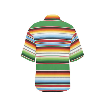 Serape Print Design LKS302 Women's Hawaiian Shirt