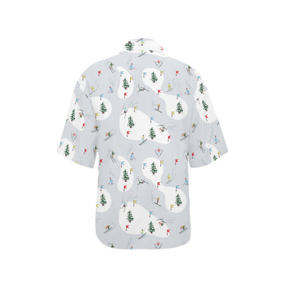 Ski Print Design LKS305 Women's Hawaiian Shirt