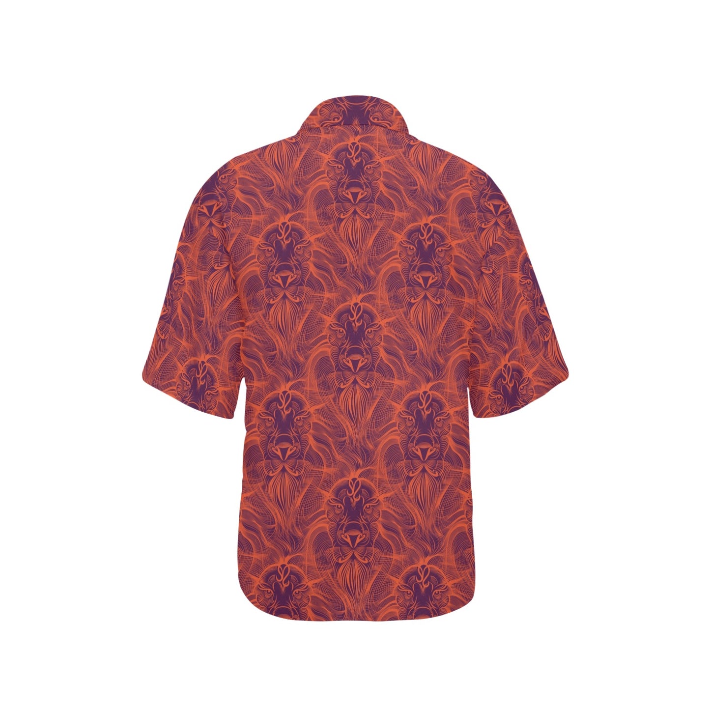 Leo Pattern Print Design 01 Women's Hawaiian Shirt