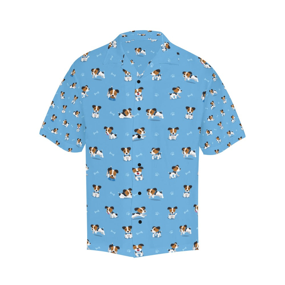 Russell Terriers Print Design LKS3010 Men's Hawaiian Shirt