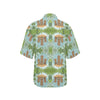 Tiki Wood Island Women's Hawaiian Shirt