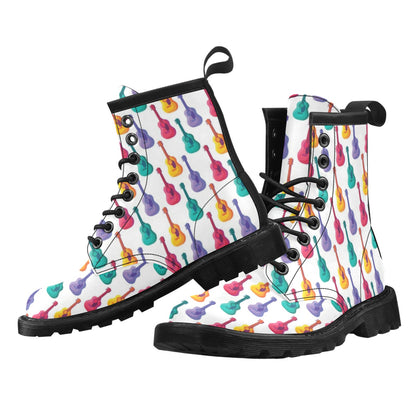 Acoustic Guitar Print Design LKS406 Women's Boots