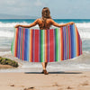 Serape Print Design LKS304 Beach Towel 32" x 71"