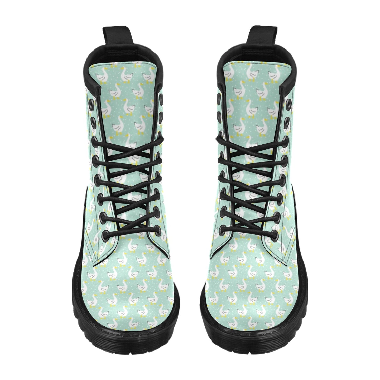 Goose Print Design LKS404 Women's Boots