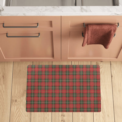 Holiday Tartan Plaid Pattern Kitchen Mat