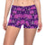 Orchid Purple Pattern Print Design OR02 Yoga Shorts