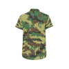 ACU Army Digital Pattern Print Design 02 Men's Short Sleeve Button Up Shirt