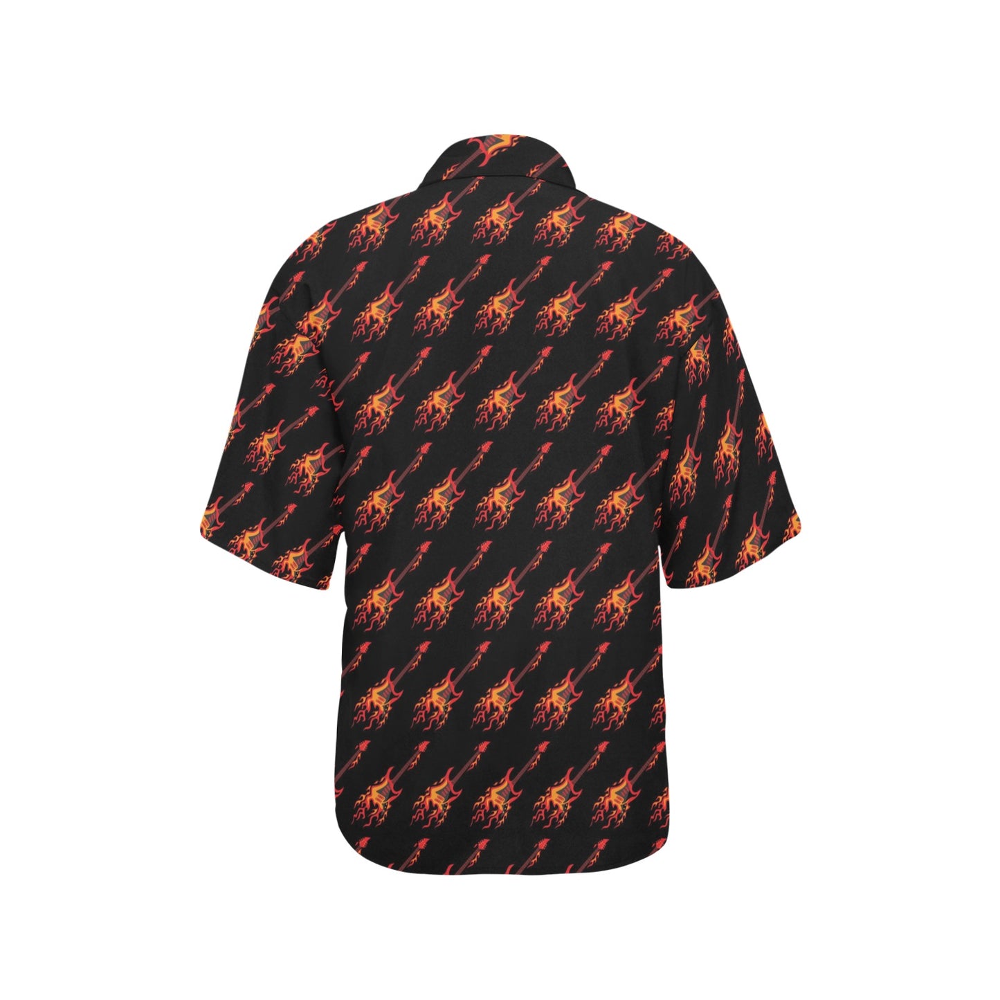 Electric Guitar Print Design LKS406 Women's Hawaiian Shirt