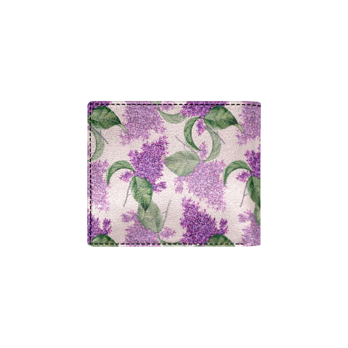 Lilac Pattern Print Design LI02 Men's ID Card Wallet