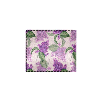 Lilac Pattern Print Design LI02 Men's ID Card Wallet