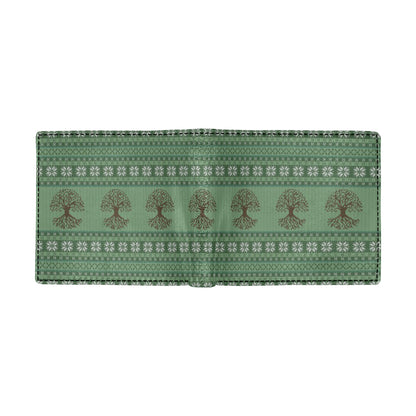 Celtic Pattern Print Design 09 Men's ID Card Wallet