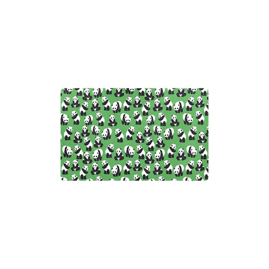 Panda Bear Pattern Themed Print Kitchen Mat