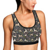 Deer Floral Jungle Sports Bra