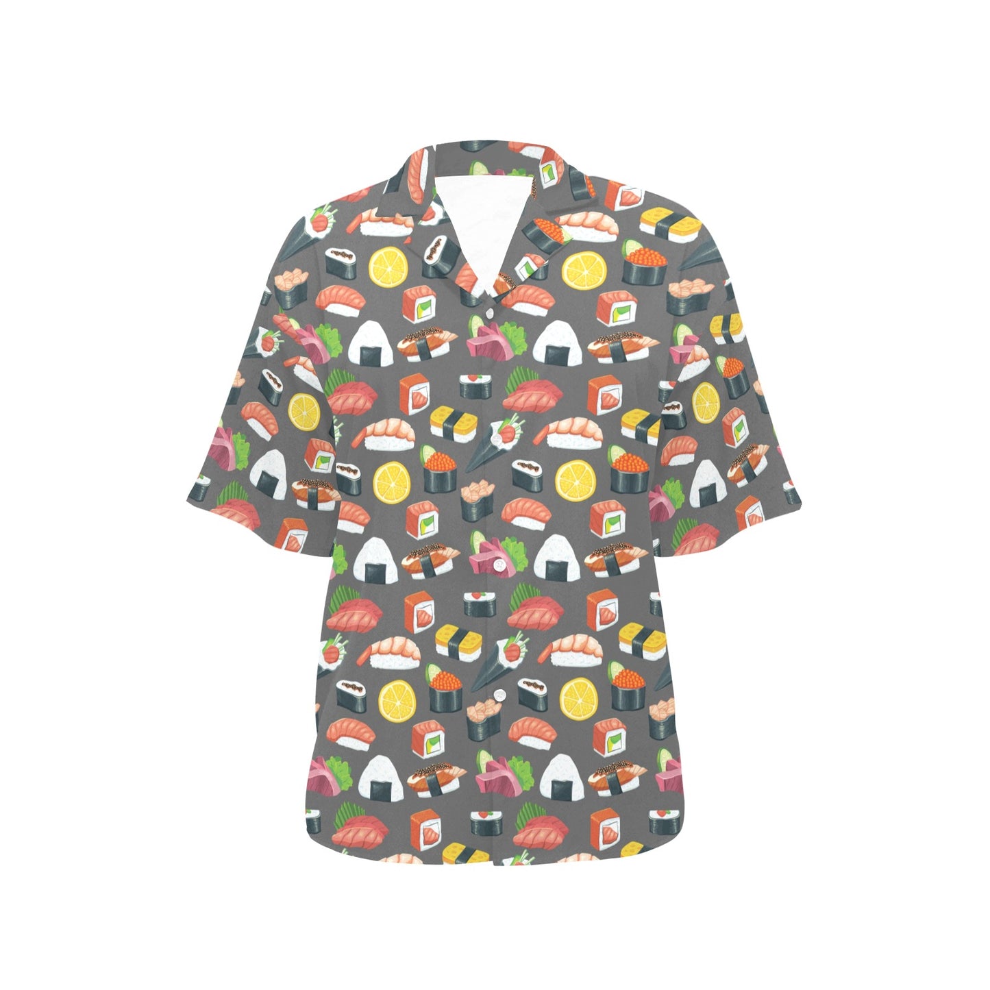 Sushi Pattern Print Women's Hawaiian Shirt
