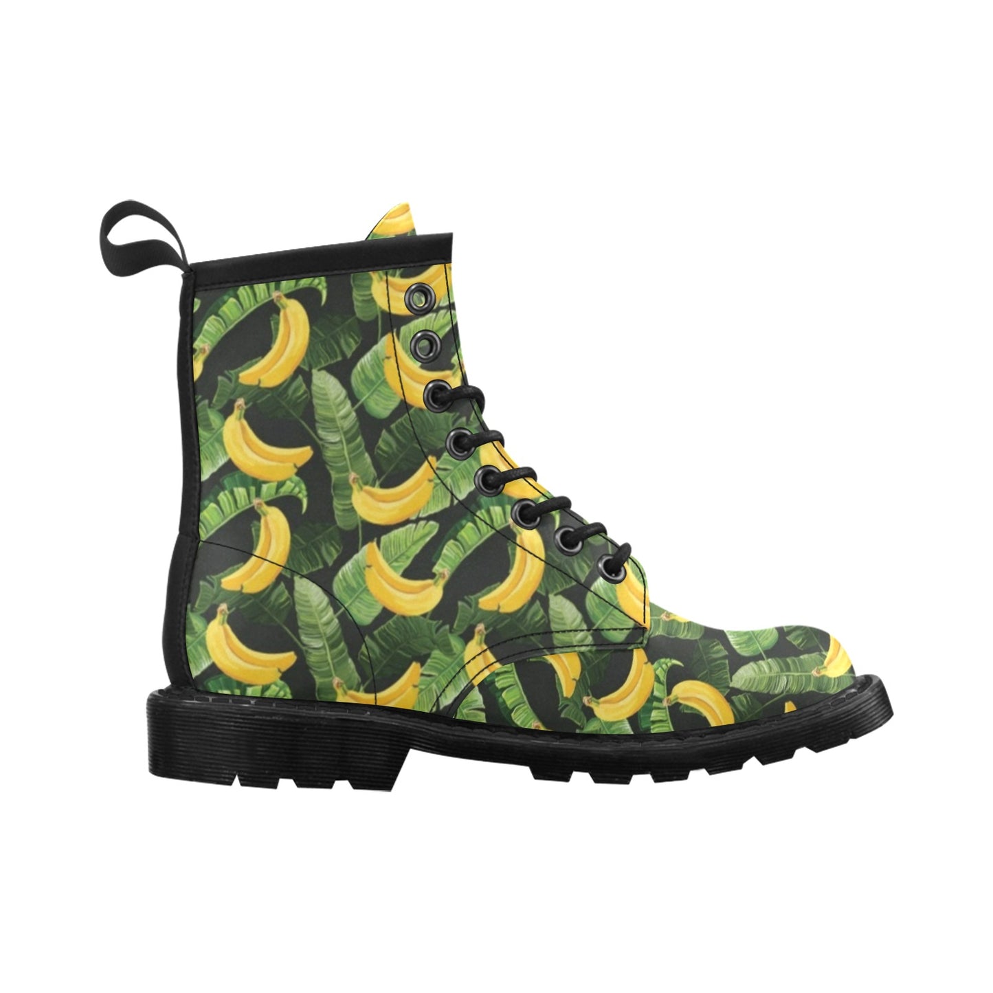 Banana Pattern Print Design BA01 Women's Boots