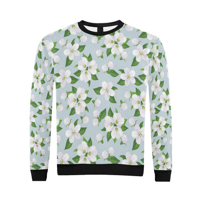 Apple blossom Pattern Print Design AB04 Men Long Sleeve Sweatshirt