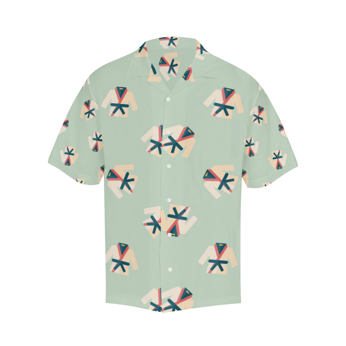 Karate Pattern Print Design 02 Men's Hawaiian Shirt